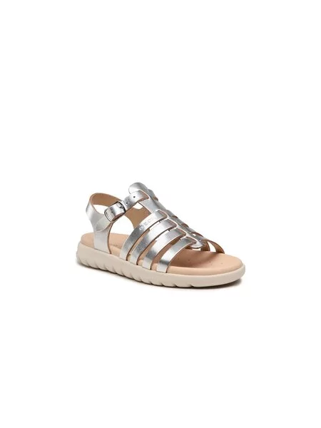 Sandále Geox J Sandal Soleima Gir S Strieborná