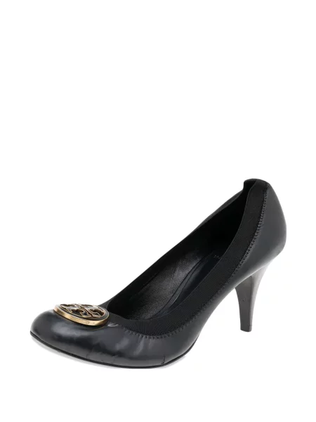 Pantofi cu toc Tory Burch cu autograf negru