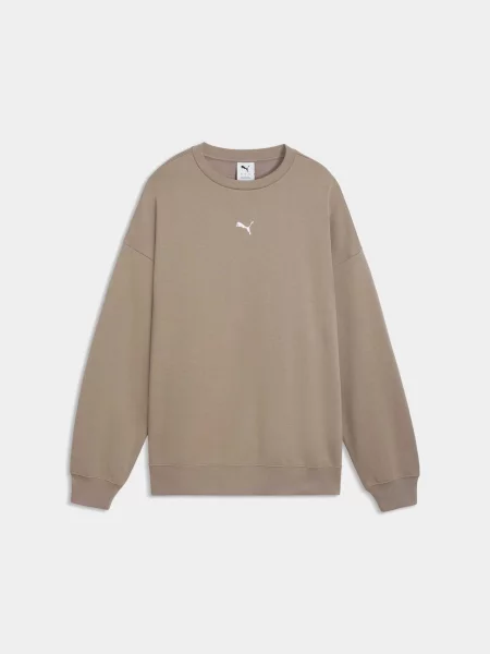 Світшот PUMA Ess Oversized Crew комбінований верх бежевий