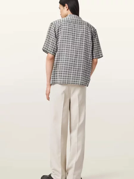 Шерстяные брюки Allsaints бежевые