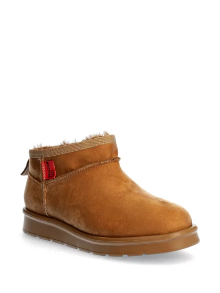 Botine Love Moschino cu autograf maro