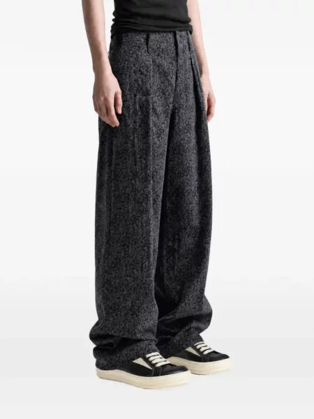 Pantaloni Kozaburo cu imagine gri