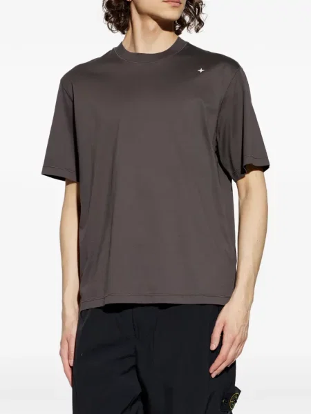 Tricou Stone Island cu imagine maro