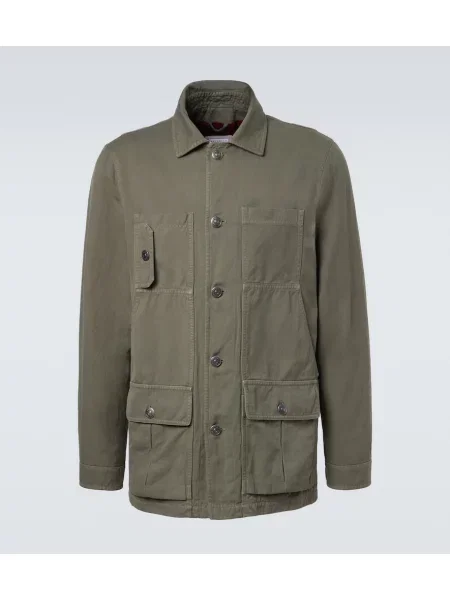 Geacă Brunello Cucinelli de in verde