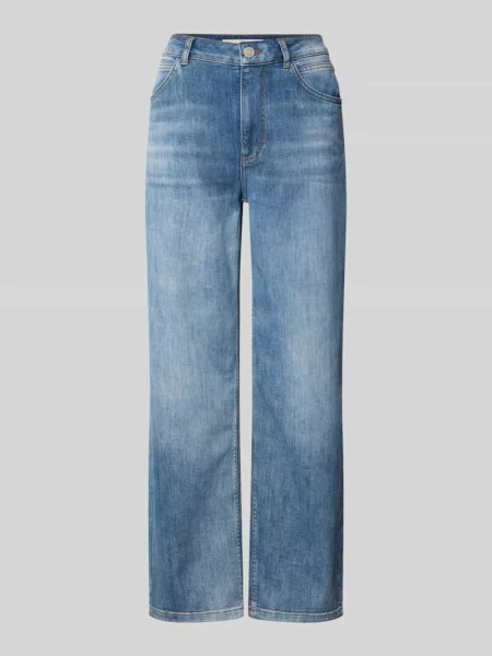 Jeansy z efektem znoszenia z wpuszczanymi Lanius niebieskie