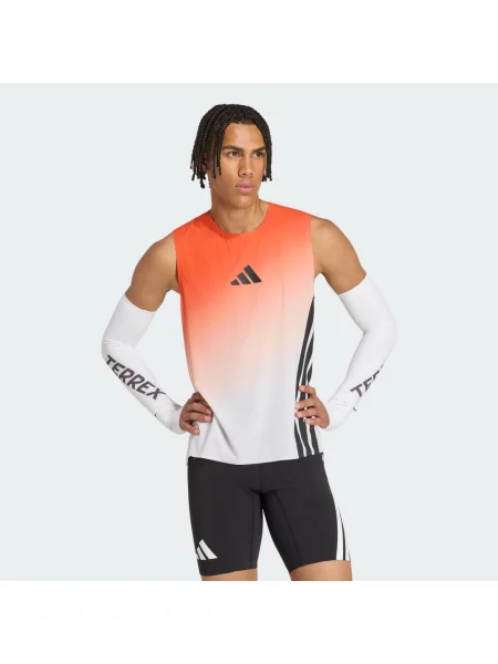 ADIDAS TERREX Funkční tričko oranžová / černá bílá