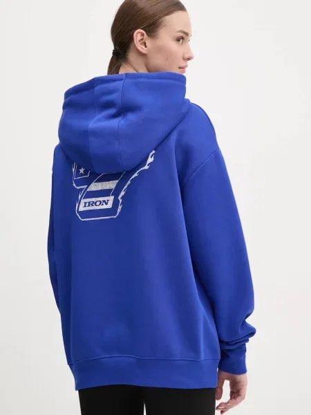Mikina Under Armour Project Rock s kapucí s potiskem modrá