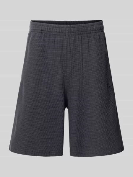 Szorty o kroju relaxed fit z fakturowanym wzorem Karl Kani czarne
