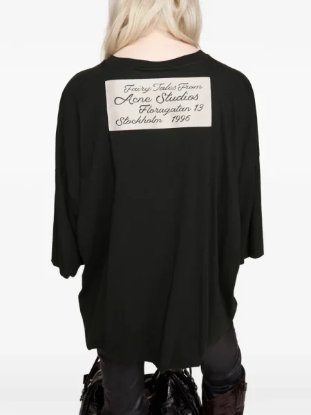 Tricou Acne Studios cu imagine negru