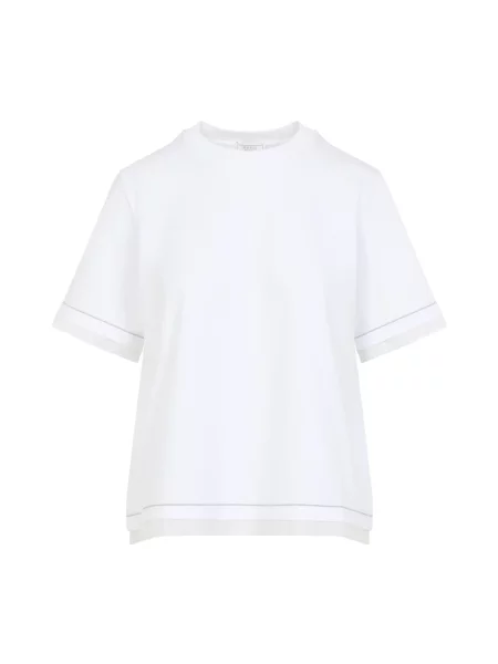 Koszulka Peserico z dżerseju biała