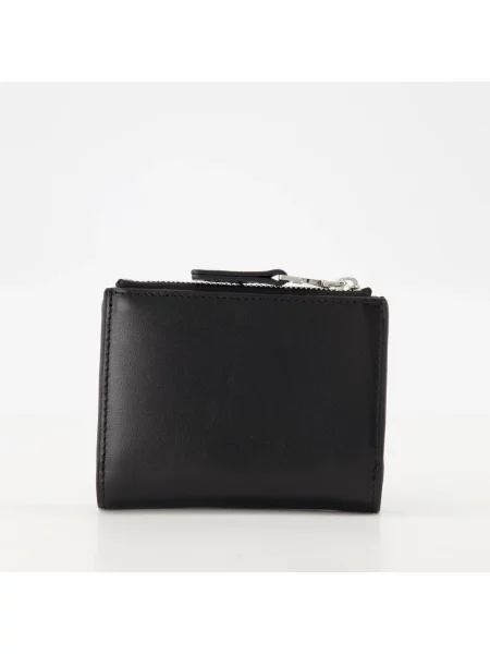Diesel portfel skórzany BI-FOLD ZIP II czarny