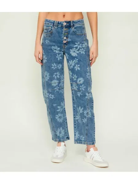 Blugi mom fit Desigual albastru