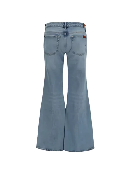 Дънки 7 For All Mankind с ниска талия дизайн с пет джоба синьо
