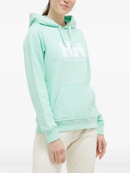 Hanorac cu glugă Helly Hansen cu imagine verde