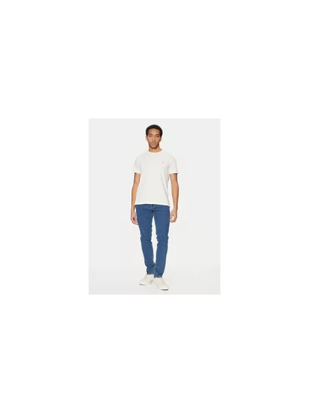 Tommy Jeans Marškinėliai mėlyna balta