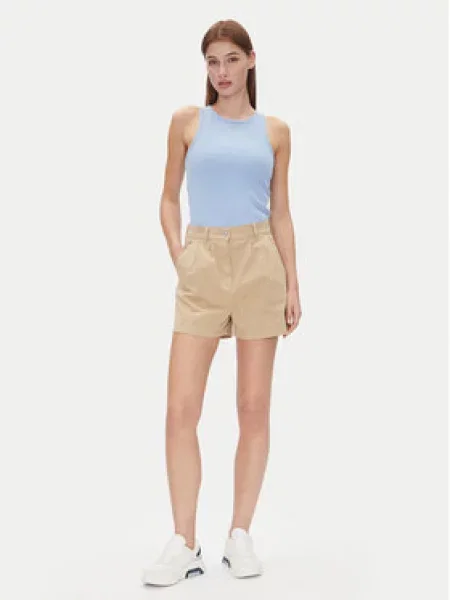 Tommy Jeans Šortky z materiálu Claire béžová