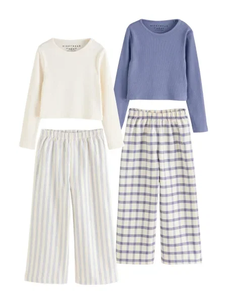 Next Pijamale albastru alb