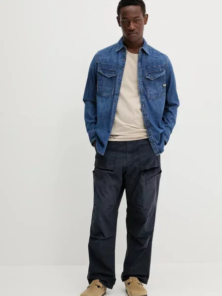 Koszula G-star Raw niebieska