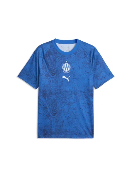 PUMA koszulka rozgrzewkowa Olympique de Marseille Akcesoria S niebieski