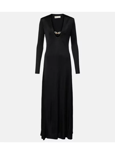 Rochie maxi Tory Burch de costum negru