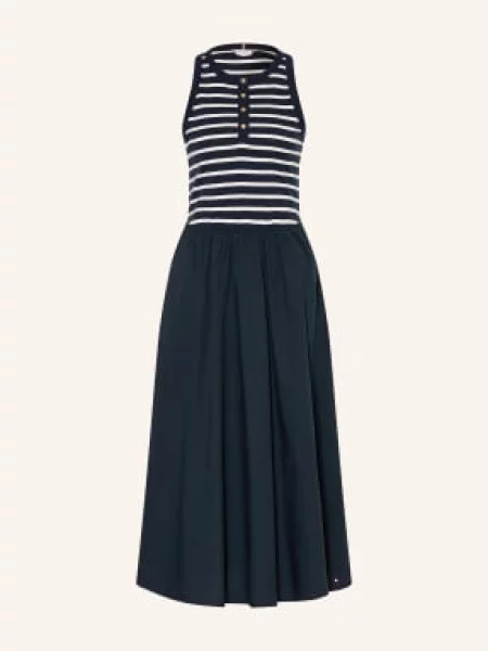 Tommy Hilfiger Sukienka Z Mieszanki Materiałów blau