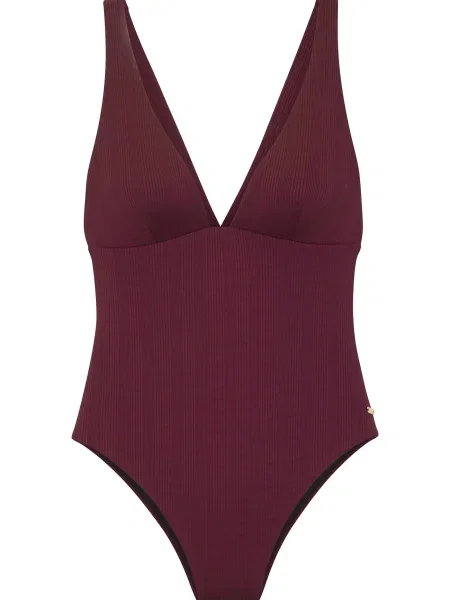 Copenhagen Studios Costum de baie întreg vin roșu