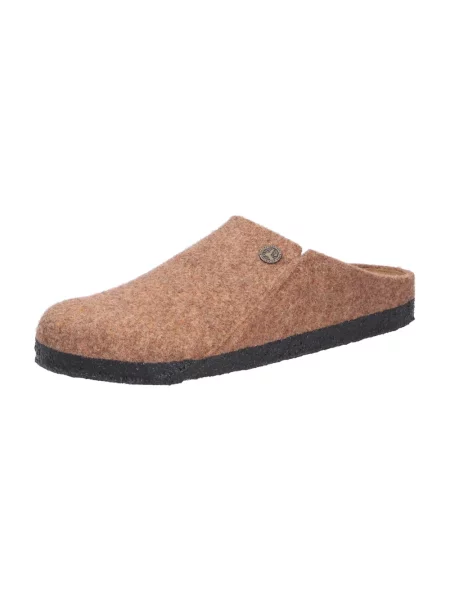 Lniane japonki Birkenstock brązowe