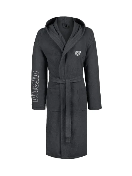 ARENA Športen kopalni plašč ZEPPELIN LIGHT siva bela