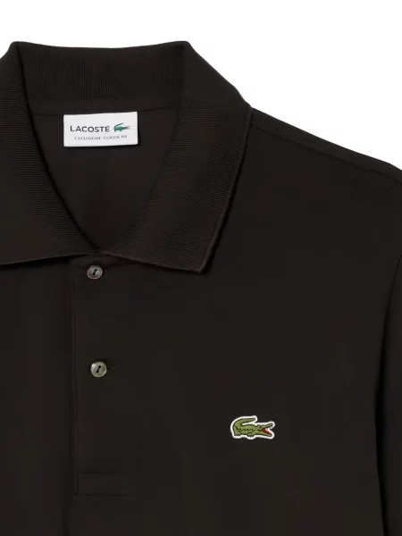 Polo Lacoste scurt negru