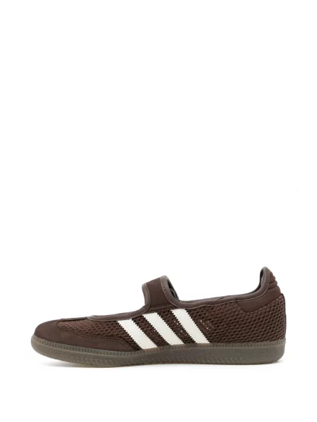 Lung pantaloni scurți Adidas din piele cu buline maro