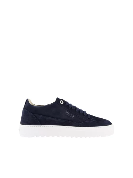Sneakersy Mason Garments skórzane niebieskie