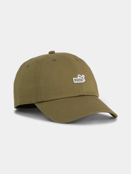 PUMA Ess Logo Patch Bb Cap Кепка Унісекс Комбінований верх зелений