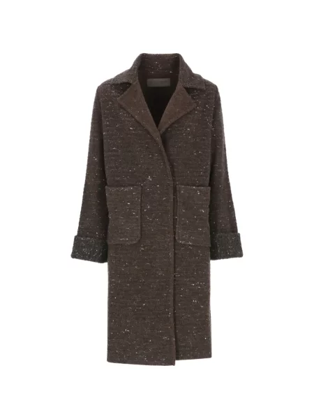 Palton D.exterior cu rever maro