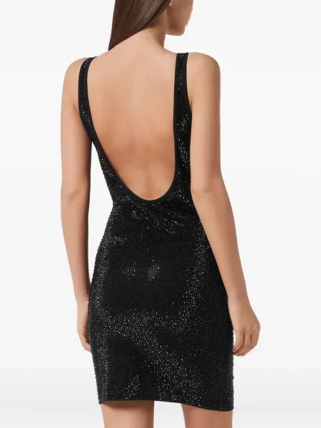 Mała mały sukienka mini Philipp Plein garniturowa czarna