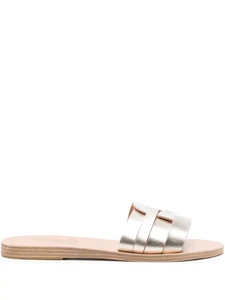 Papuci Ancient Greek Sandals din piele auriu