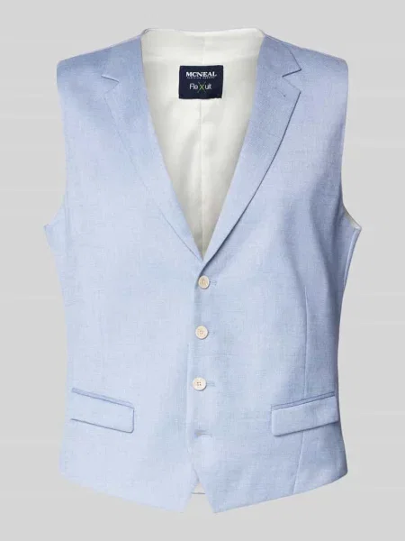 Kamizelka z kołnierzem z klapami Mcneal niebieska