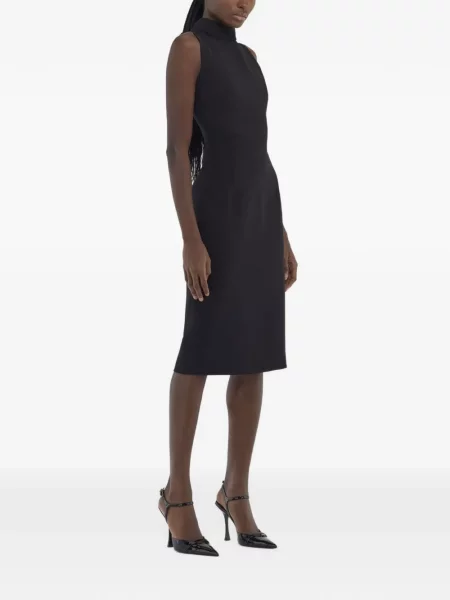 Rochie midi Roberto Cavalli fără mâneci negru