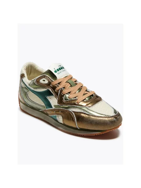 Sneakersy Diadora skórzane brązowe