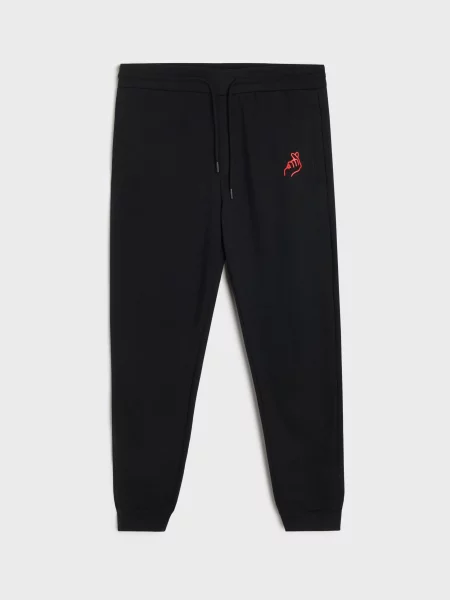 Спортивные штаны Sinsay черные