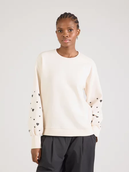 VERO MODA Mikina VMLILJE žltohnedá / čokoládová