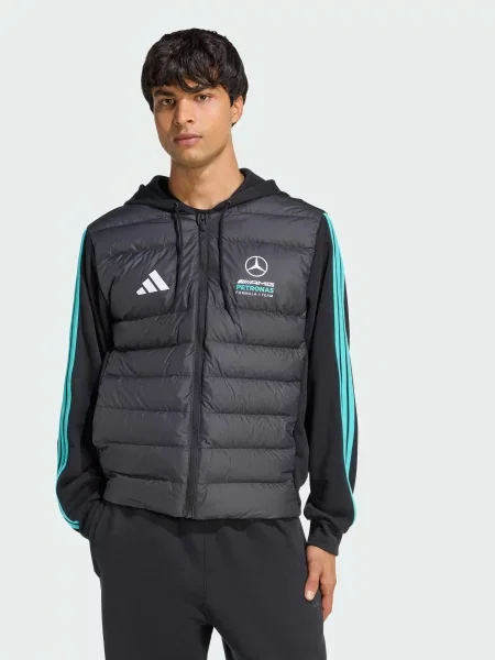 Пуховик adidas комбінований верх чорний