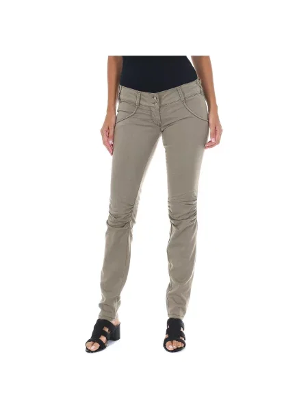 Pantaloni Met galben