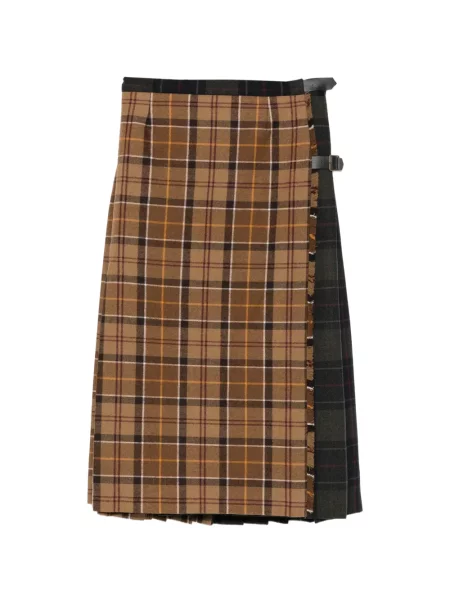Kostkované midi sukně Barbour