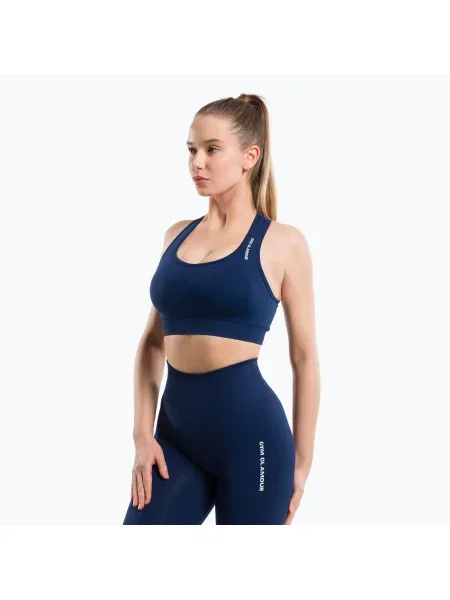 Gym Glamour Compress Night Sky фитнес сутиен синьо