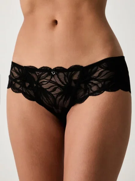 Emporio Armani Underwear nohavičky dámske čipkované čierna