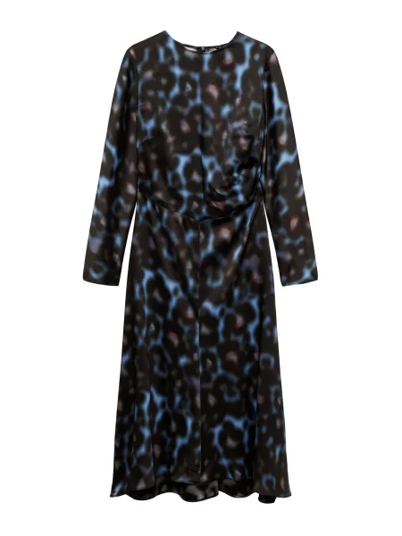 MANGO Rochie Bimba azuriu / maro negru