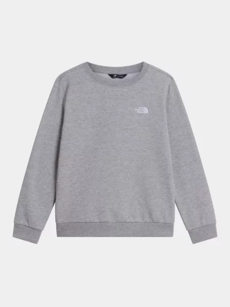 Дитячий Світшот The North Face TEEN EVOLUTION SIMPLE DOME CRE бавовна/поліестер сірий