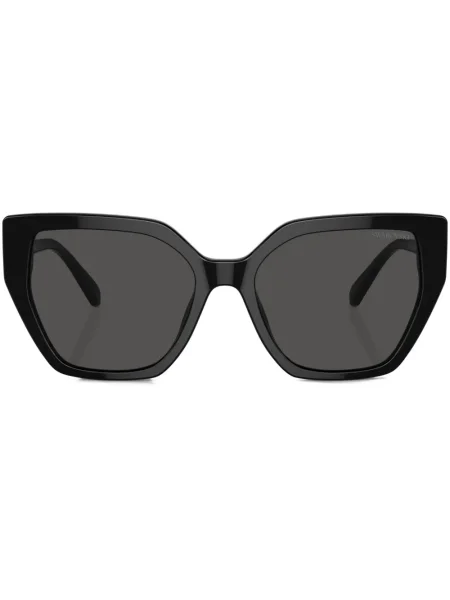 Ochelari de soare Swarovski cu imprimeu geometric de cristal negru