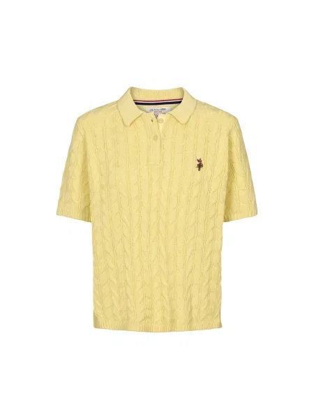 U.S. POLO ASSN. Póló UWMagda citrom