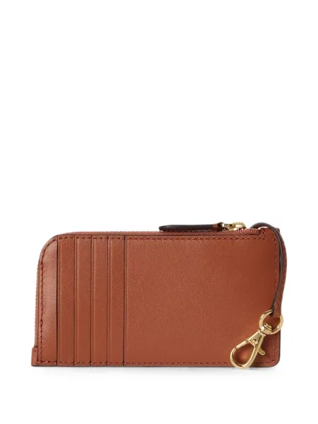 Kožni novčanik Lauren Ralph Lauren smeđa